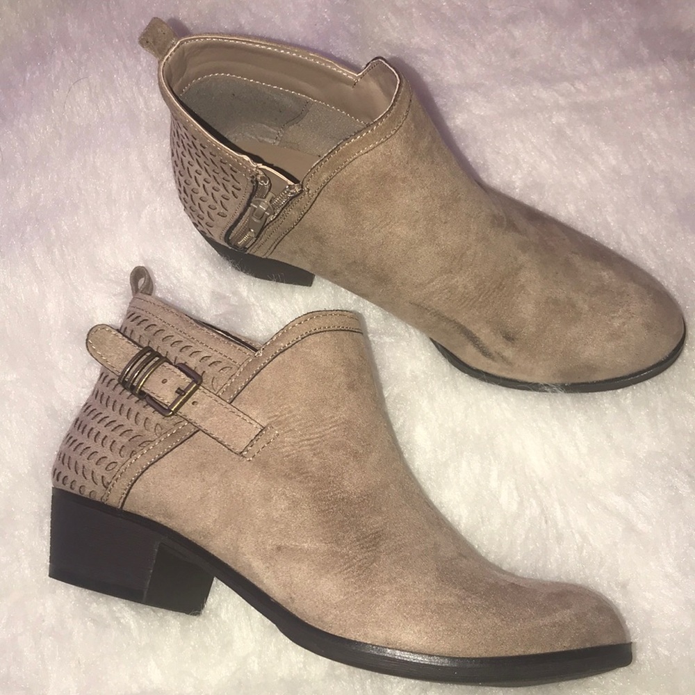 Tan ankle boots